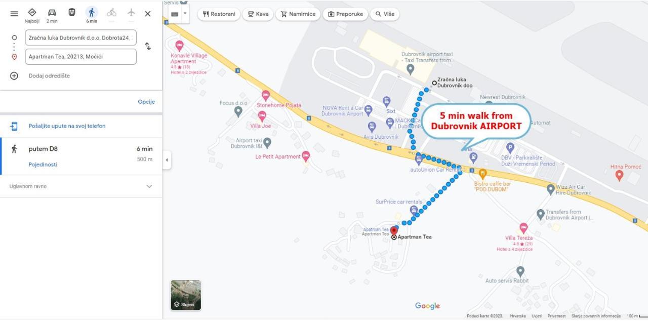 Dubrovnik Airport Apartment Tea Durovici ภายนอก รูปภาพ
